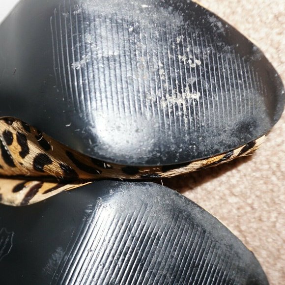 STEVE MADDEN Animal Print Suede Size 6.5 Peep Toe LAVEDA Heel Pump - Picture 7 of 7